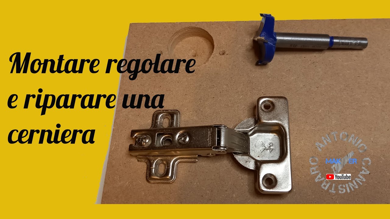 Come montare, regolare e riparare una cerniera per mobili