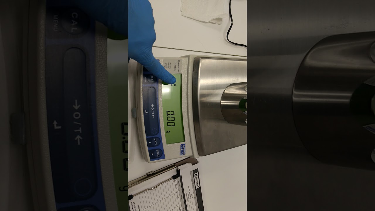 Cómo ajustar báscula shimadzu ux6200h