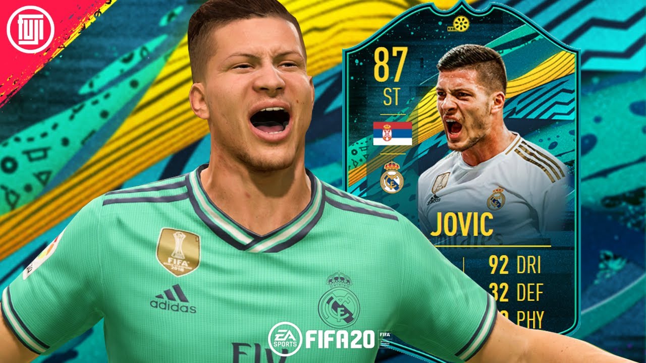 OMG THIS CARD!!!! 87 PLAYER MOMENTS JOVIC PLAYER REVIEW!! - FIFA 20 Ultimate Team