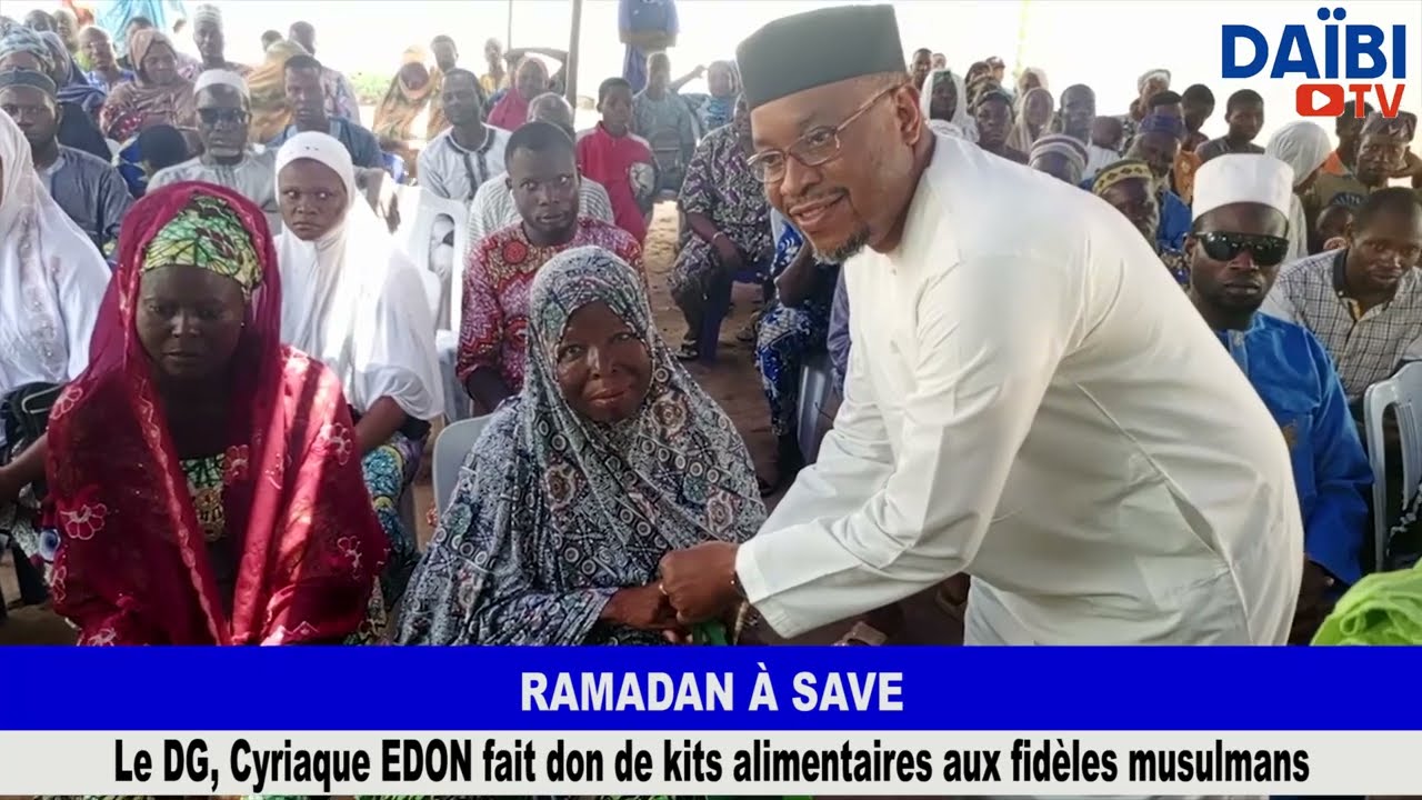 RAMADAN 2026 À SAVÈ/ Le DG, Cyriaque EDON fait don de kits alimentaires aux fidèles musulmans