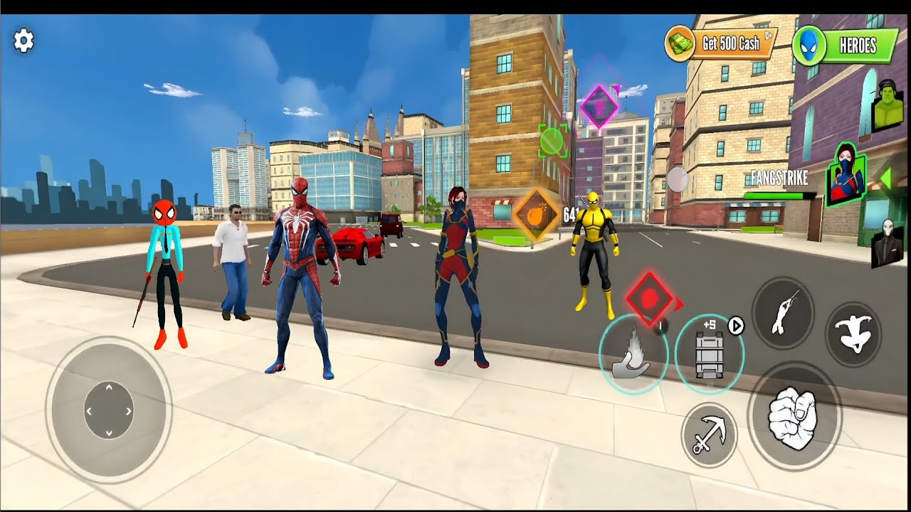 Spider Fighting Action Game | Fangstrike In Action Fighting Skills Display In 4K HD On Android #14