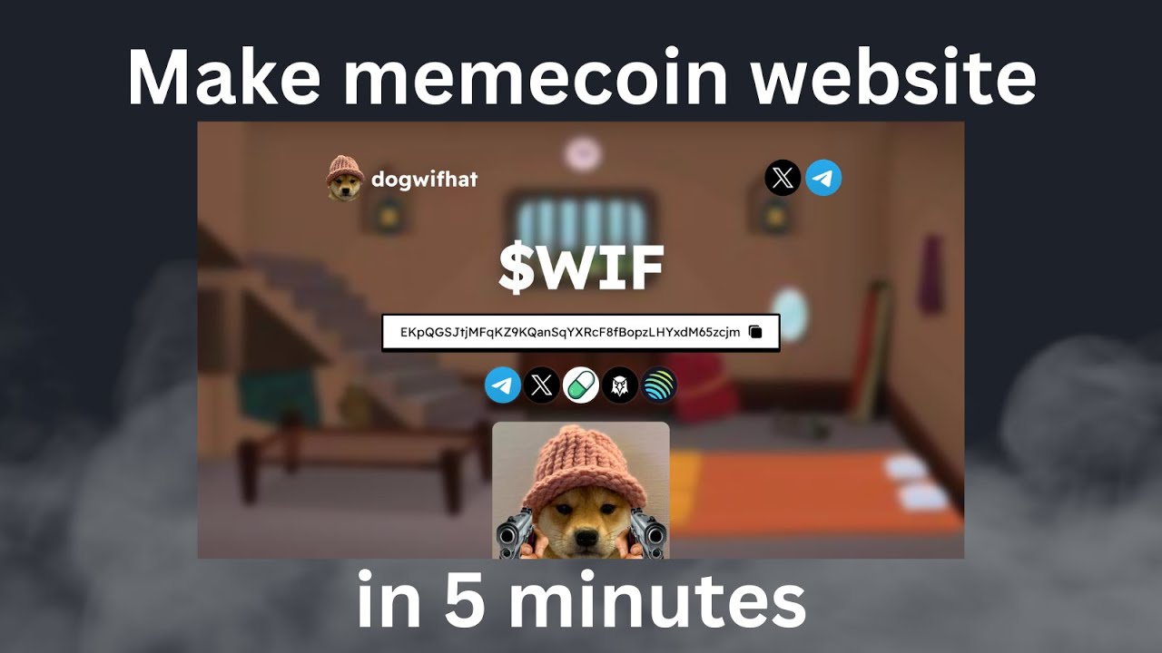 How to make a meme coin website in 5 minutes!