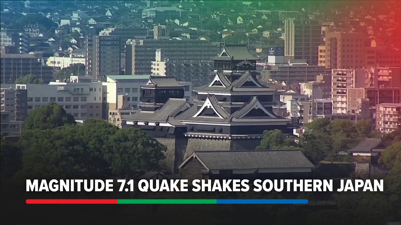 View of Kumamoto Castle after magnitude 7.1 earthquake | ABS-CBN News