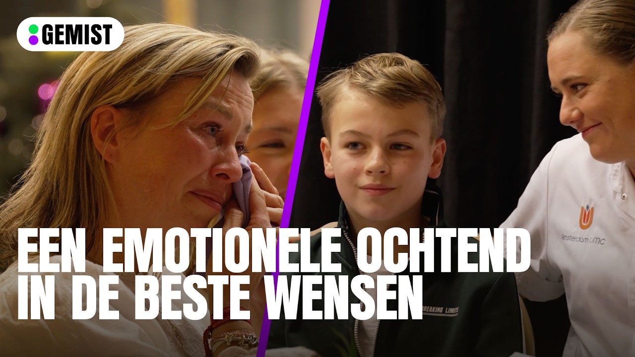Finn (12) zet werknemers Emma Kinderziekenhuis in het zonnetje in De Beste Wensen! 🥹✨ | 538 Gemist