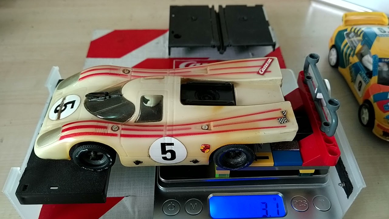 Slotcar, Carrera Universal, Motor Magnet Wirkung Wage, Selfmade.