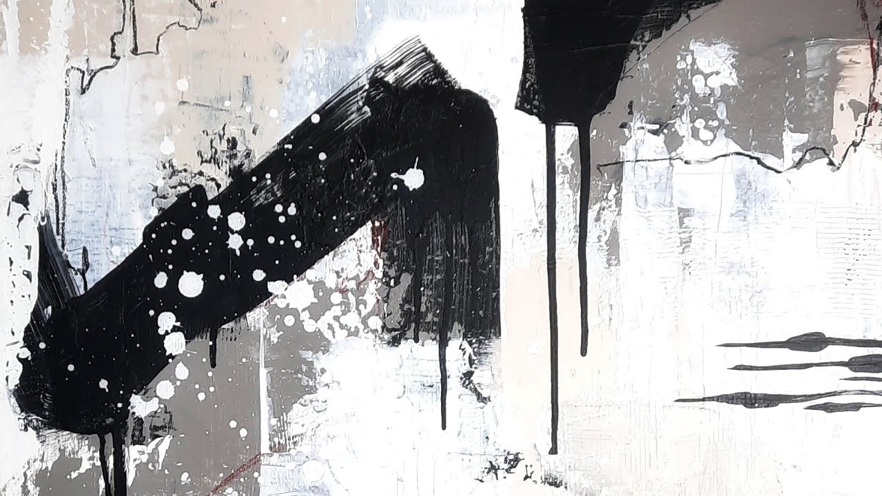 Abstract Acrylic Painting #21 in Realtime: 