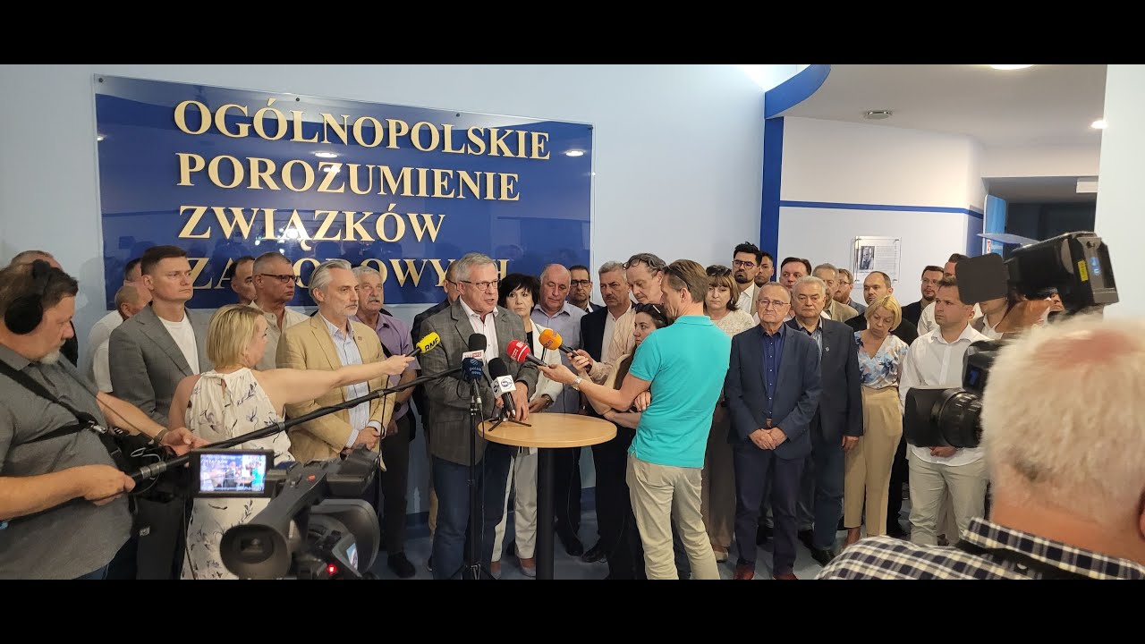 Konferencja prasowa Związków Zawodowych działających w PKP CARGO S.A.