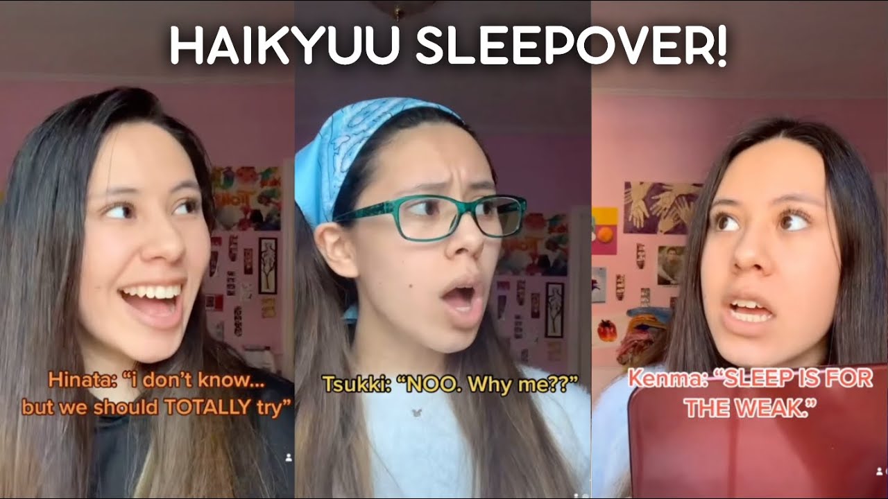 HAIKYUU SLEEPOVER SERIES | Parts 1-10 Cecille.16 TikTok Compilation