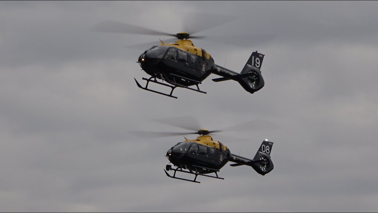 RAF Juno HT1s & Jupiter HT1 - Royal International Air Tattoo (RIAT) 2022 Arrivals