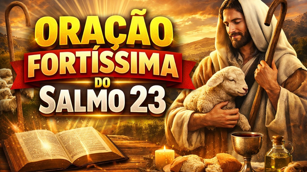 ORAÇÃO DA NOITE COM O SALMO 23 HOJE