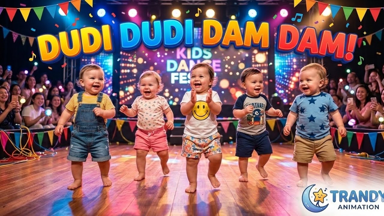 Dudi Dudi Dam Dam Baby Dance 🍼💃 | Cute Kids Cartoon Dance Song 2026