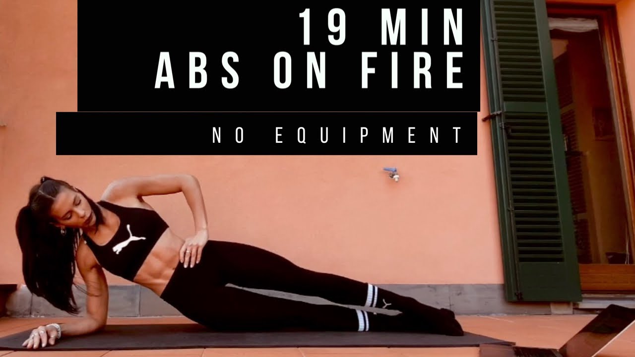 19 Min ABS ON FIRE - Allenamento no stop a corpo libero🐚