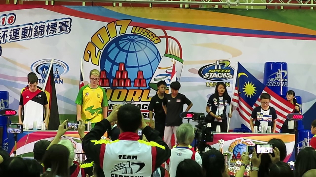 WSSA 2017 World Sport Stacking Championships Stack Out(Male)