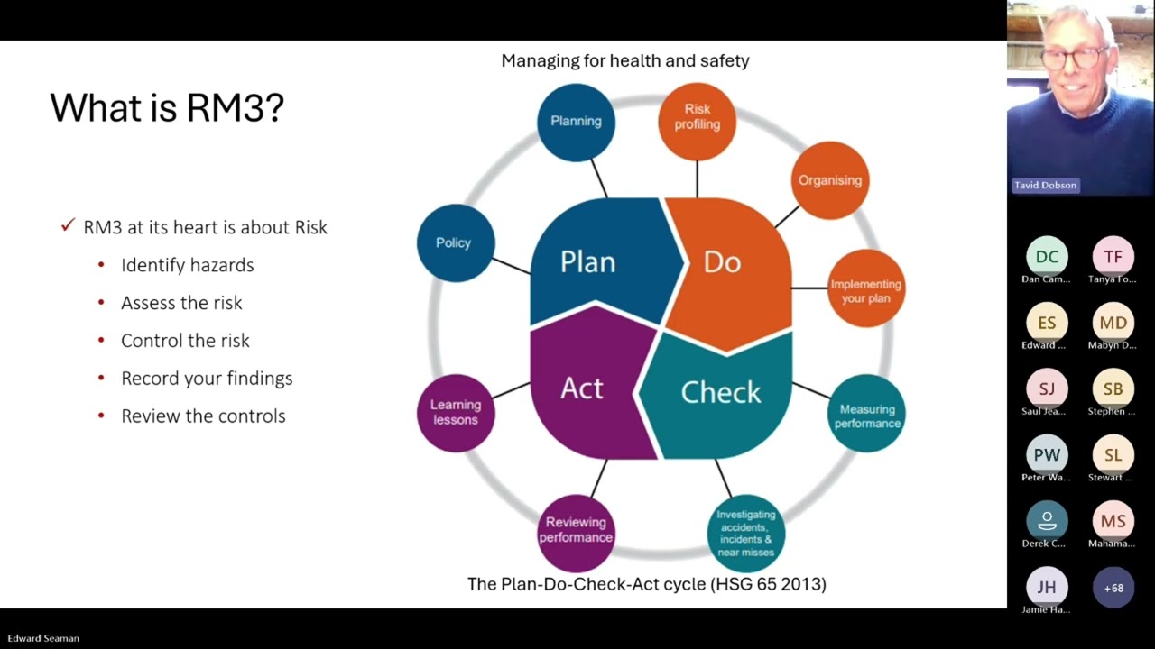 PACTS Autumn Conference 2024: Tavid Dobson on the Risk Management Maturity Model (RM3)