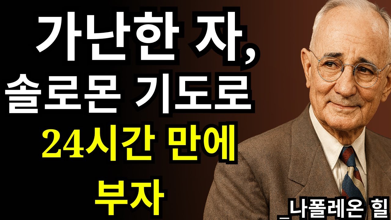 24시간 안에 돈이 들어온다는 솔로몬의 기도, 진짜일까? | 나폴레온 힐