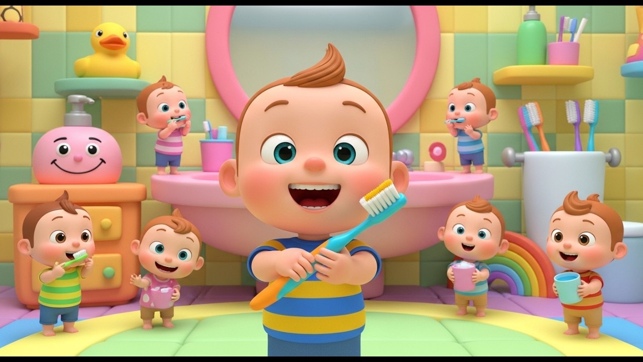 Brush Time Morning Fun 🪥 | Brushing Teeth Song for Kids | Morning Routine Fun for Toddlers