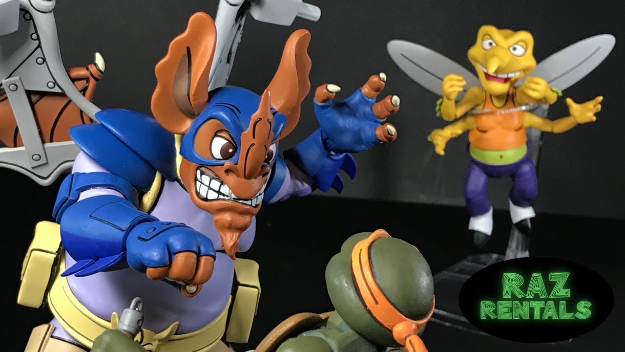 UPDATED! TMNT NECA Wingnut and Screwloose Review and Cartoon History Teenage Mutant Ninja Turtles