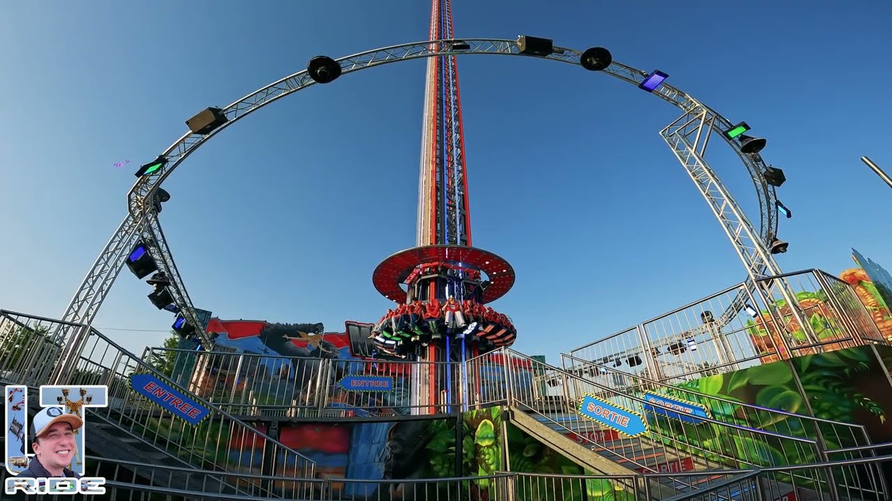 Manège MEGA KING TOWER - Foire de Pâques, Caen 2025 | Off ride #caen #manege #foire