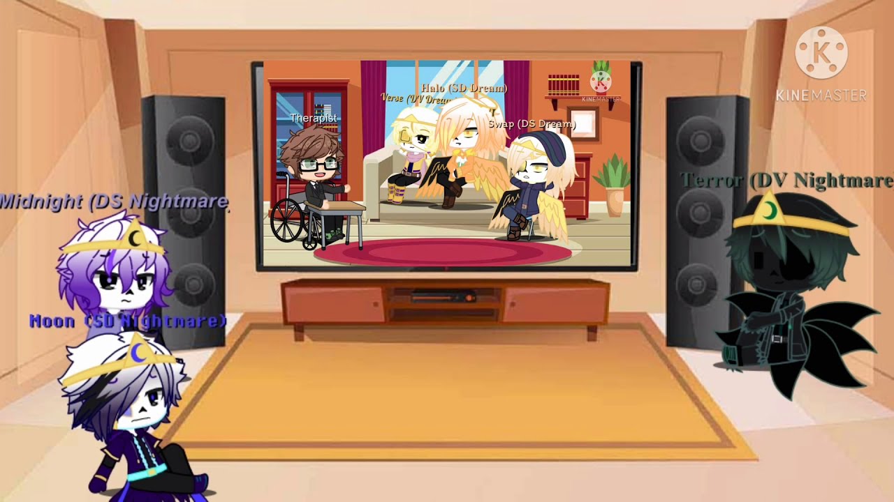 Nightmare's Au's react to my Shattered Trio memes