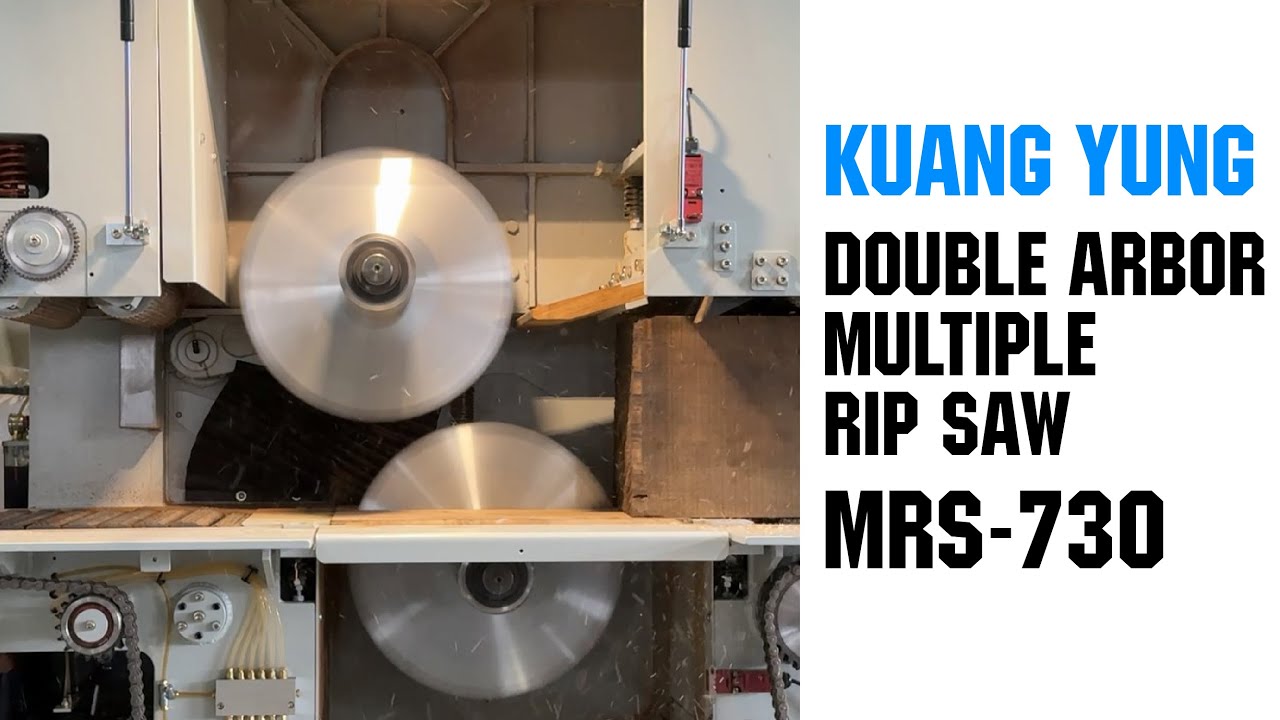 Kuang Yung Double Arbor Multiple Rip Saw MRS-730