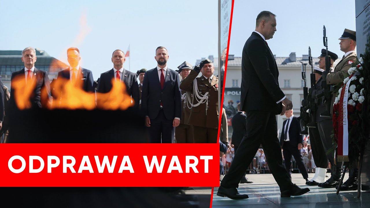 Uroczysta odprawa wart przed Grobem Nieznanego Żołnierza w Święto Wojska Polskiego
