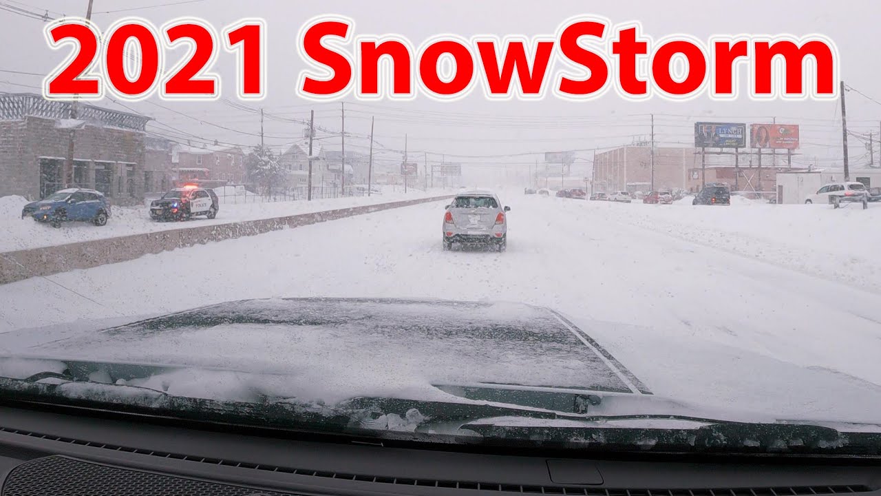 2021 Snow Winter Storm in NJ Driving a Ram Power Wagon Offroad 4x4 in a Snowstorm 4wd