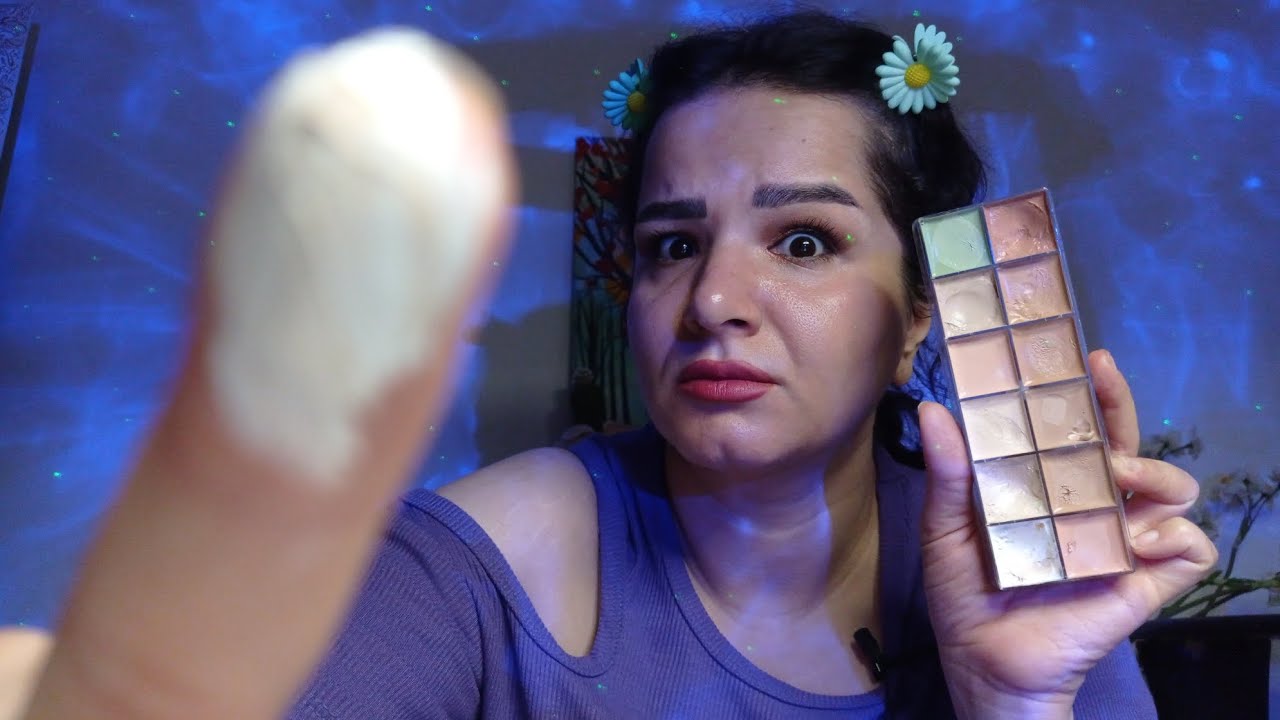 asmr doing your makeup for sleeping.... میکاپ آرتیست حواس پرت🤦🏻‍♀️#asmr #ای_اس_ام_ار_فارسی