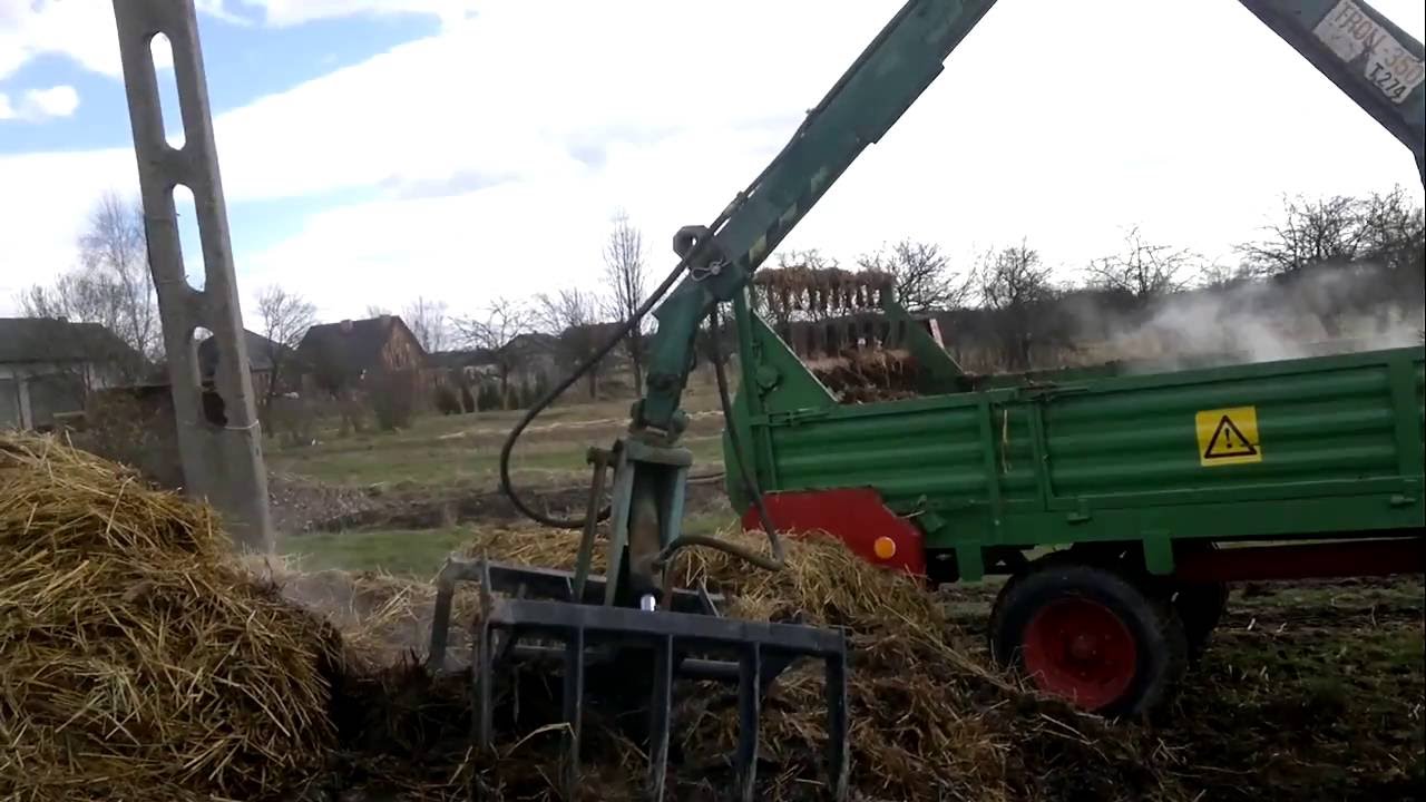 Troll 350 - ładowanie obornika 2016