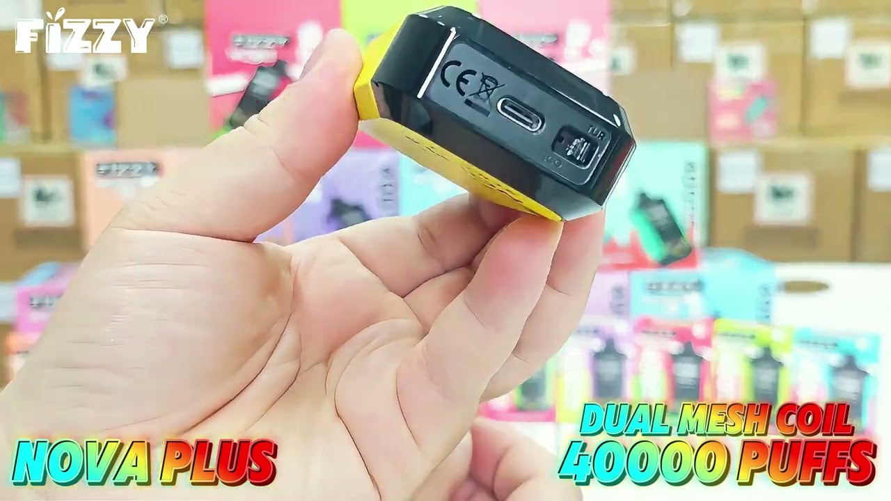 Fizzy Nova Plus 40K Puffs Original Edition Dual Mesh LCD Display Disposable Vape (EU Warehouse)