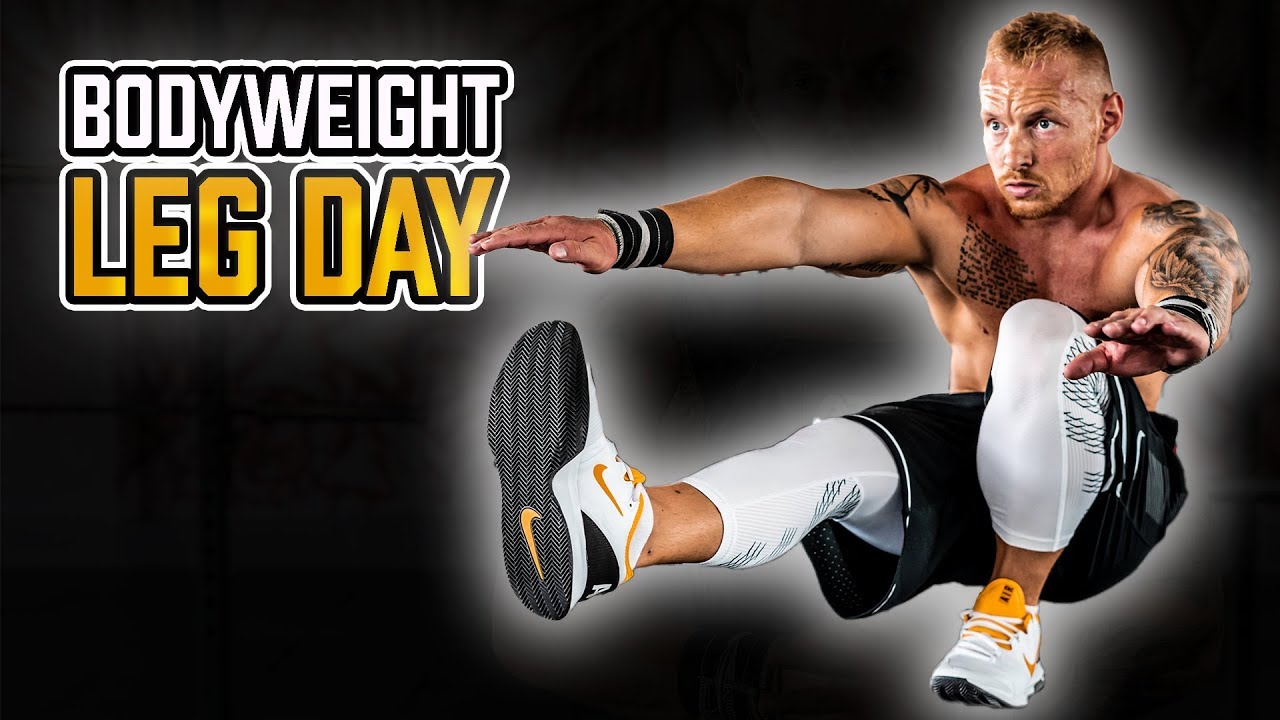 LEG DAY ohne Geräte | Beine Zuhause trainieren mit 6 Übungen | Bodyweight Workout für Beine