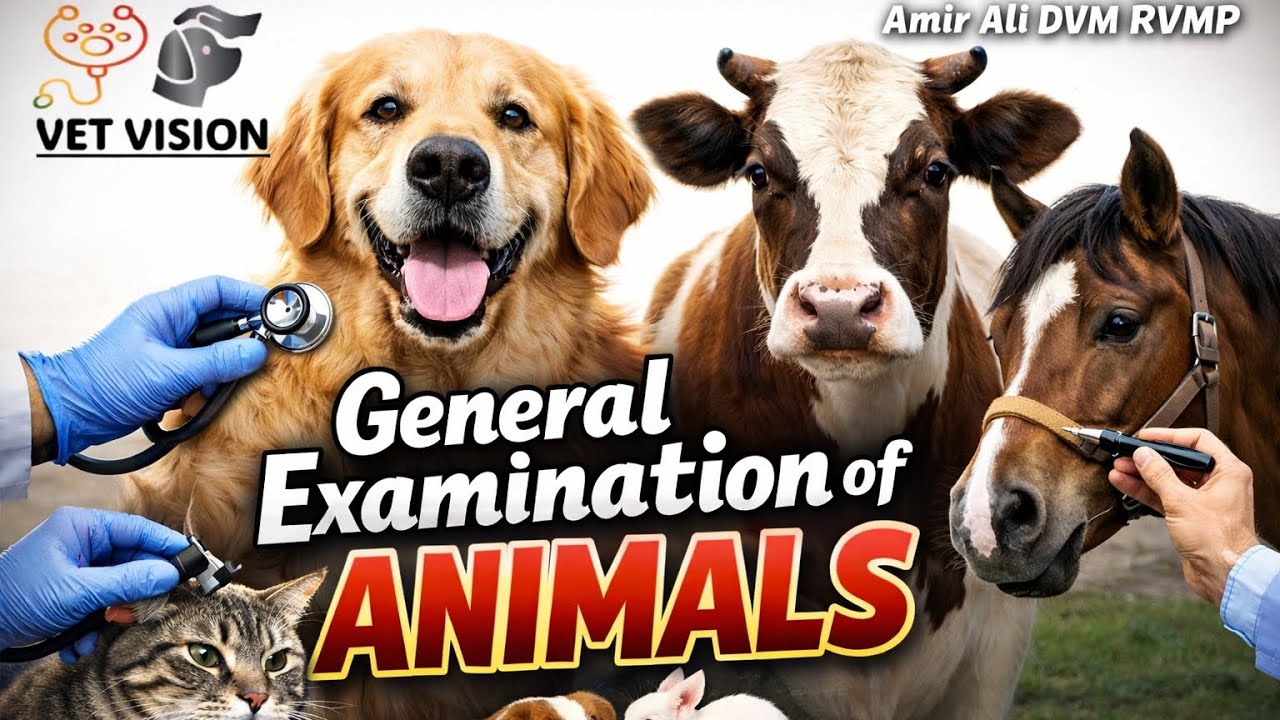 How Vets Examine Animal? | General Examination Protocol🩺 | Vet Vision🐾