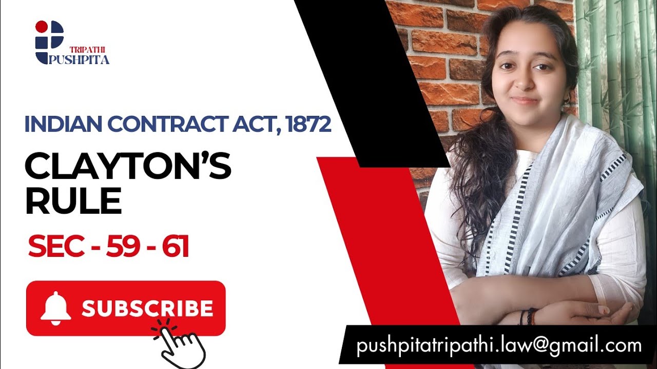 Clayton&rsquo;s Rule(Sec-59-61 Of ICA 1872) Appropriation of Payment