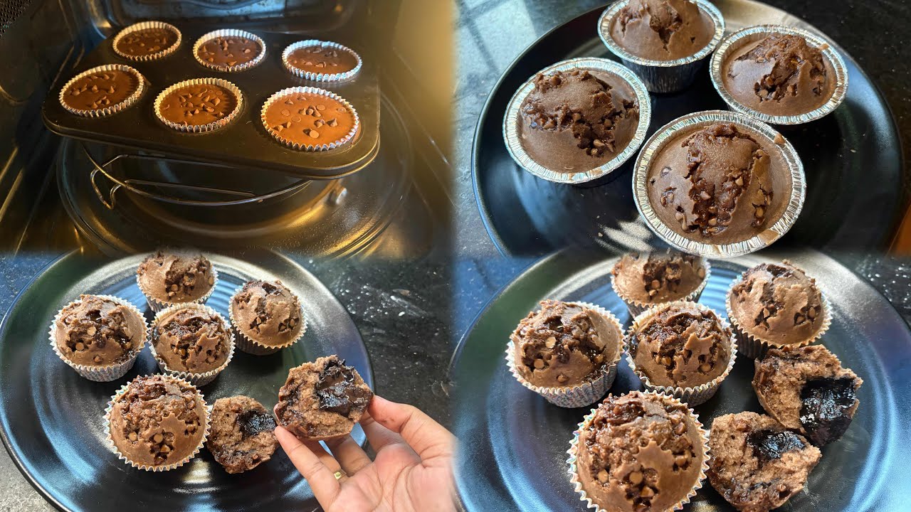 Chocolate muffins recipe 😋🎀easy to make this soft chocolaty muffins at home | chocolate chip muffins