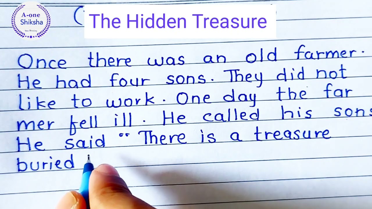 The hidden treasure story writing