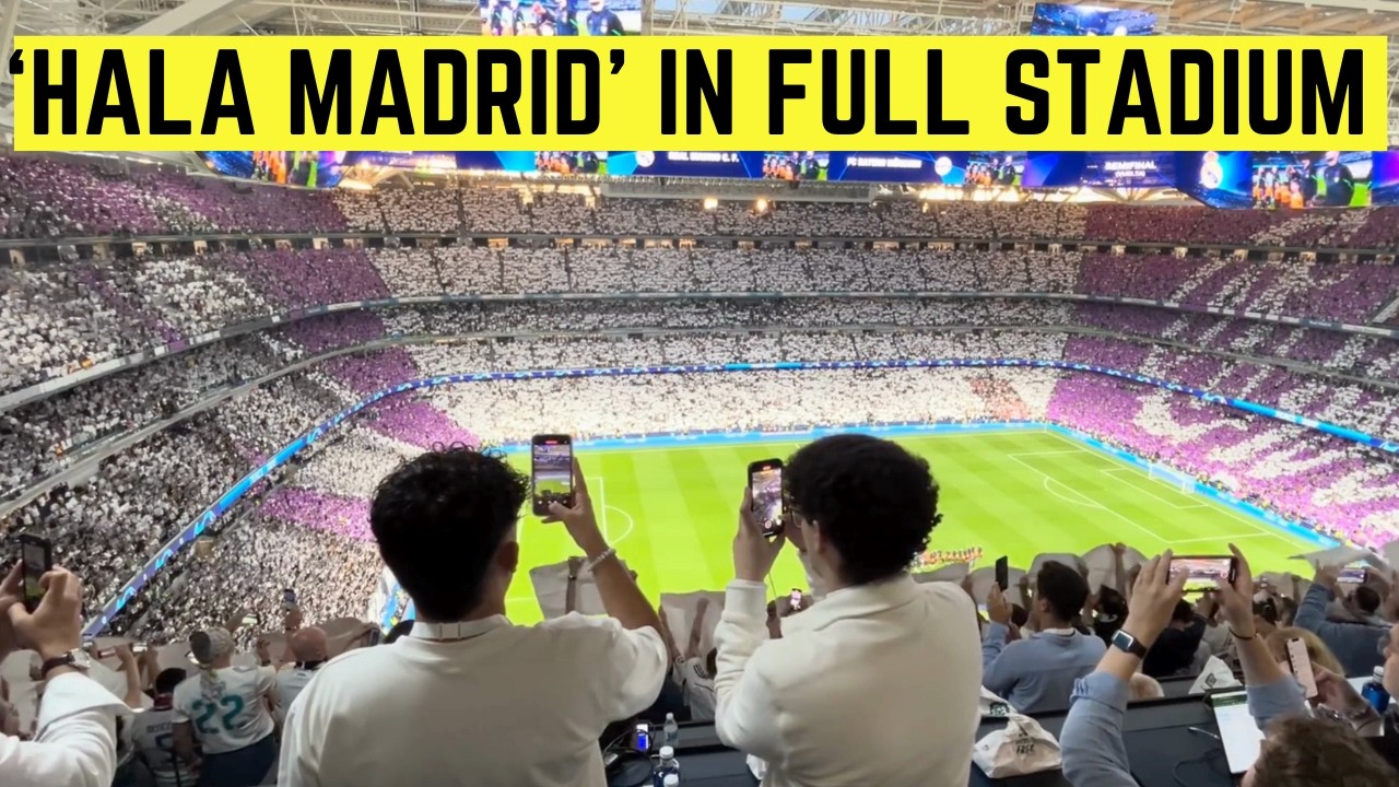 80 000 Madridistas singing HALA MADRID in Bernabéu • REAL MADRID - FC BAYERN MUNICH