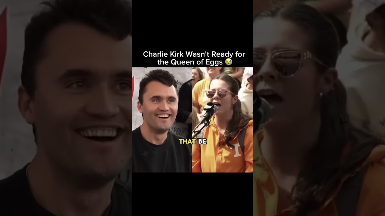 Charlie Kirk nie był gotowy na Kr&oacute;lową Jaj #charliekirk #debaty