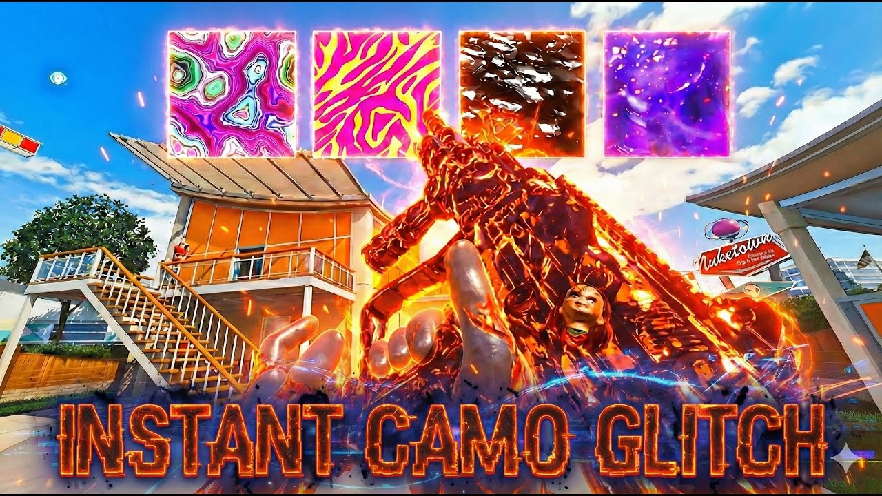 how to use any camo that is glitched or using unlock all