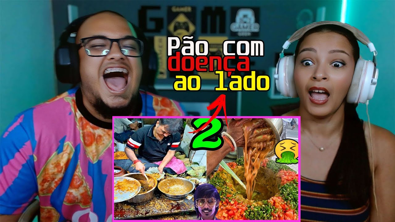 REAGINDO  As Comidas de Rua mais Nojentas da India PARTE 2. + Nojento ainda! @FaladeTudo