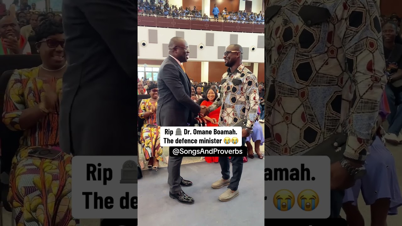 Rip Dr. Omane Boamah. The Defence Minister of Ghana 😭😭 #rip #dromaneboah