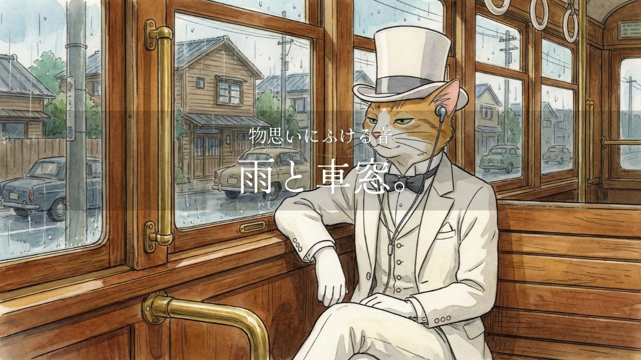 【癒しBGM】物思いにふける、雨と車窓。 | relaxing BGM | Evening Chill Beats