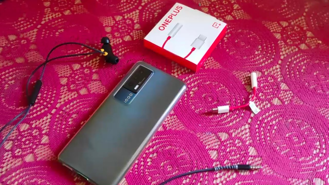 🔥OnePlus Type-C to 3.5mm jack adapter for IQoo 7.👍