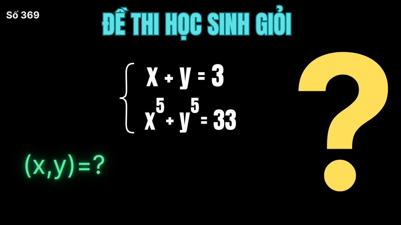 Thầy Thắng Tiết Lộ Bí Quyết Giải Hệ Phương Trình Số 369