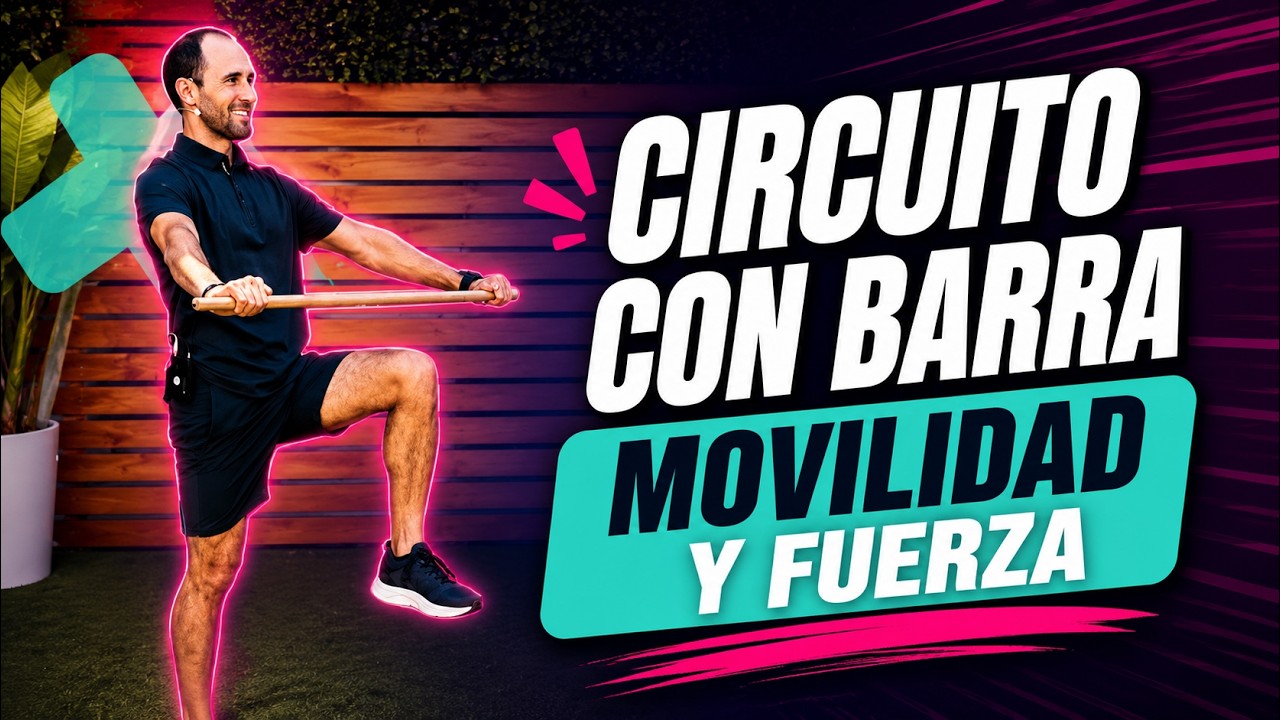 EJERCICIOS CON BARRA O ESCOBA | CIRCUITO FUNCIONAL EN CASA