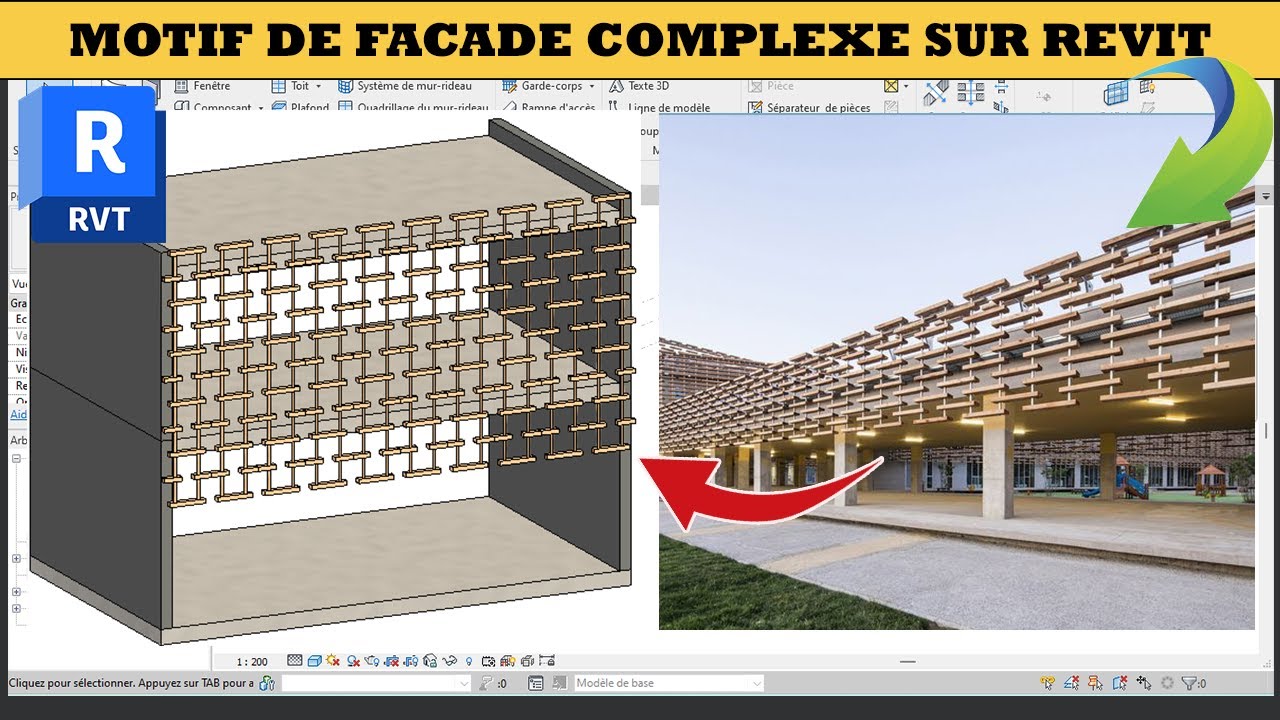 Motif de fa&ccedil;ade complexe sur revit