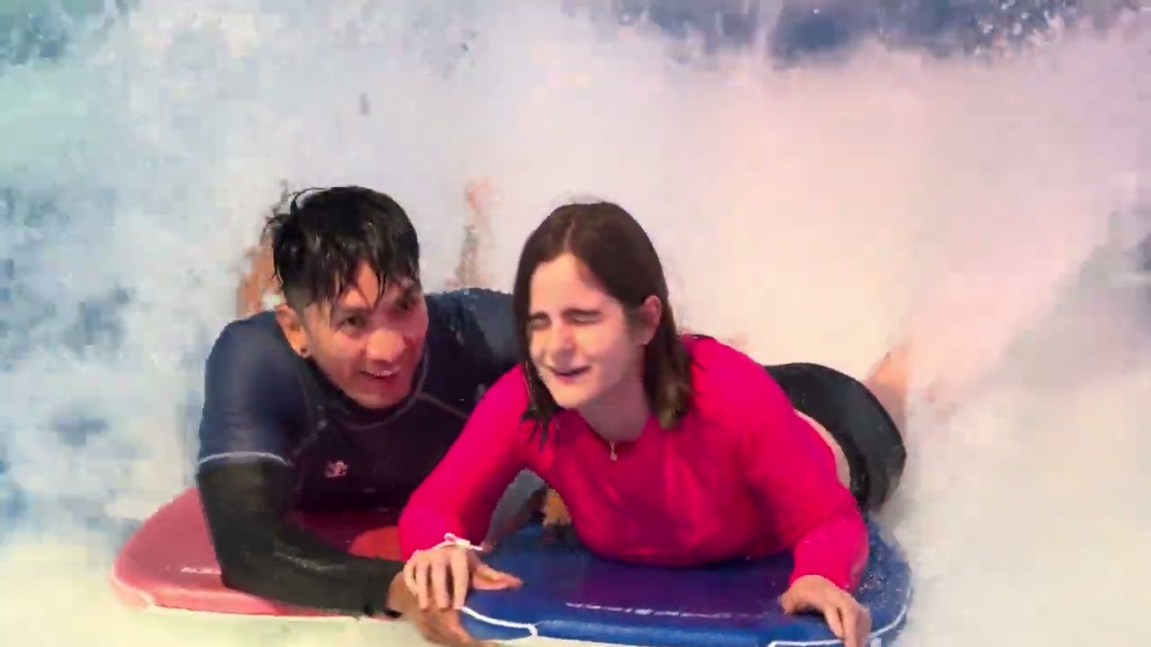 Kiera on the Flowrider - June 2025 - Allure of the Seas