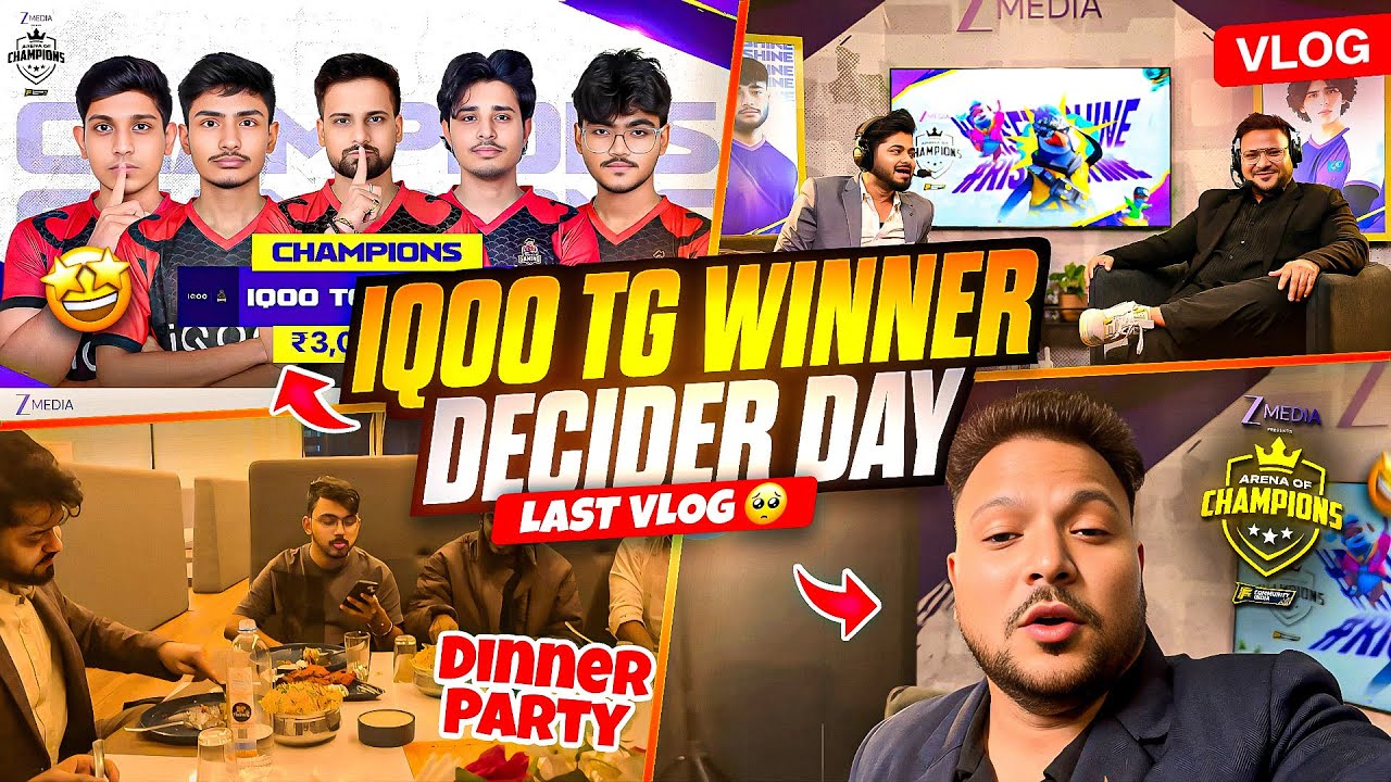 IQOO TG WINNER | LAST VLOG 