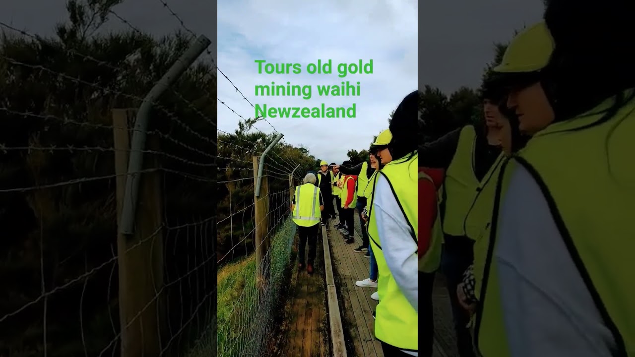 Tour old gold mining waihi Newzealand