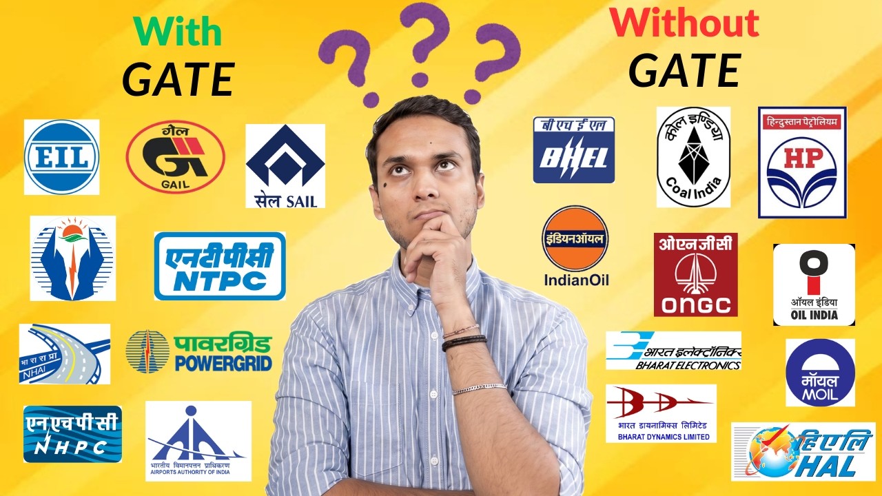 List of PSUs With GATE✅ & Without GATE❌ | How to Choose the Right PSU🧐?