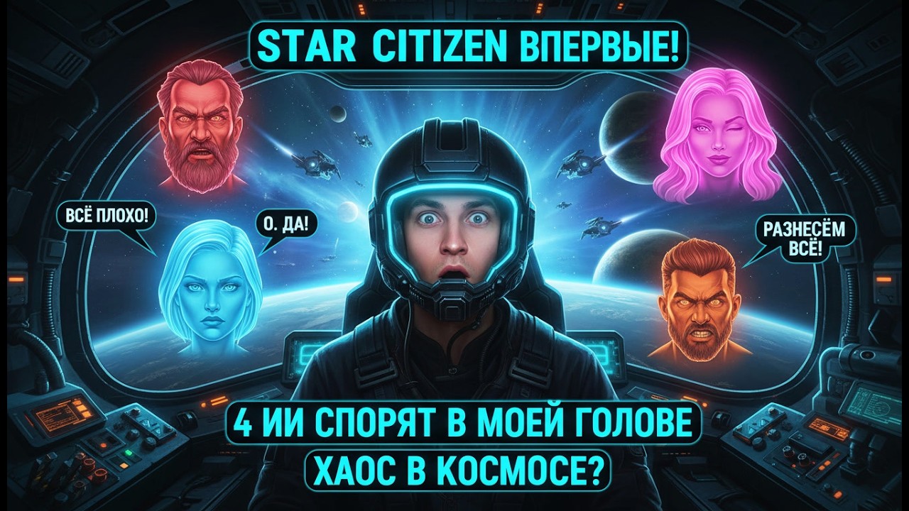 ✅ Почти первый раз в Star Citizen с 4 голосами в башке