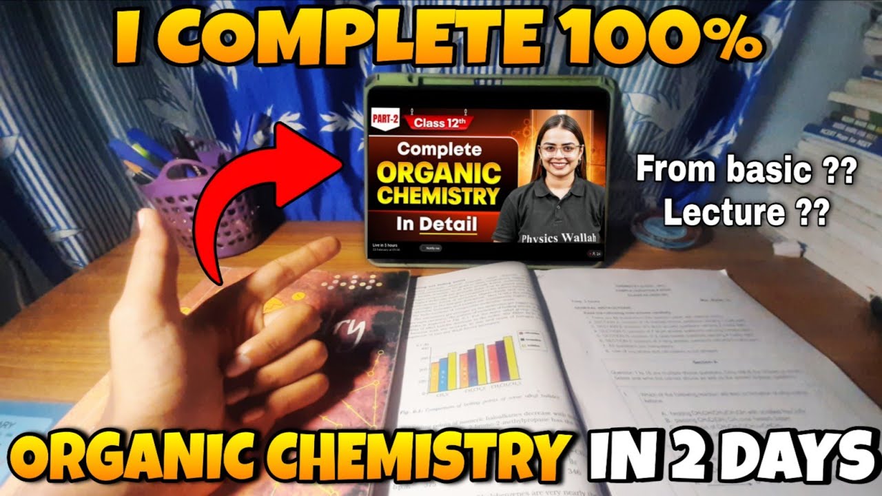 🤫I Complete 100% Organic Chemistry In Just Two Days | Preparation For Chemistry Board Exam